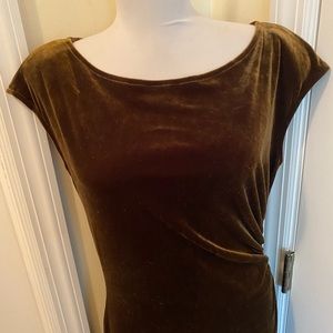 DW3 Brown Velvet maxi dress size 10
